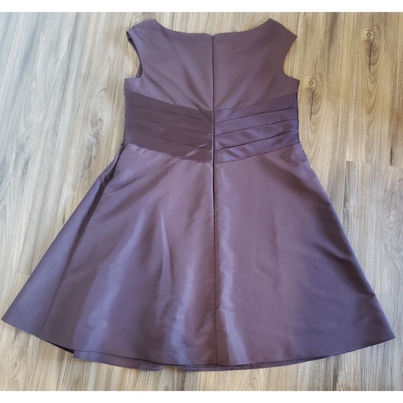 David's Bridal Chocolate Brown Dress - Picture 3 of 6